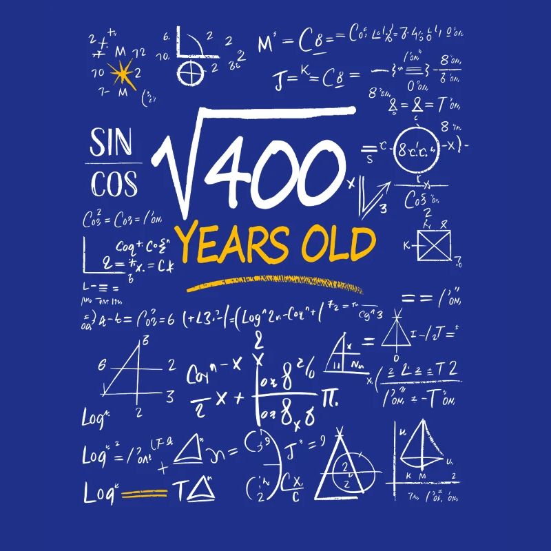20 Years Birthday Math Formulas Funny
