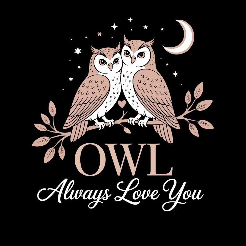 Eulen Owl Always Love You Liebe Valentinstag Eule
