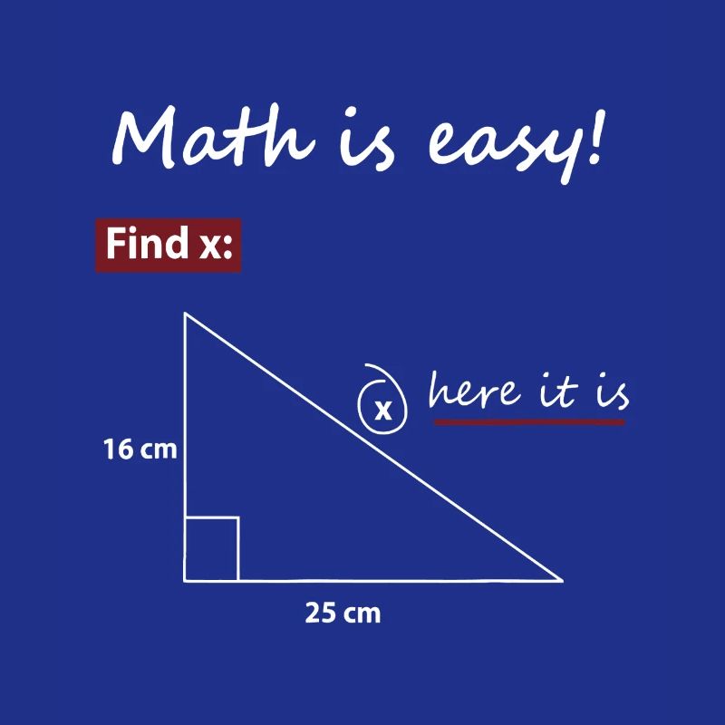 Find X Triangle Math Art