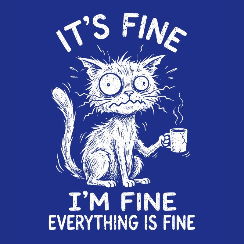 It's Fine I'm Fine Everything is Fine Cats