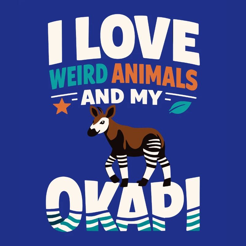Okapi-liebhaber Okapi-tier Seltene Tierweltliebe
