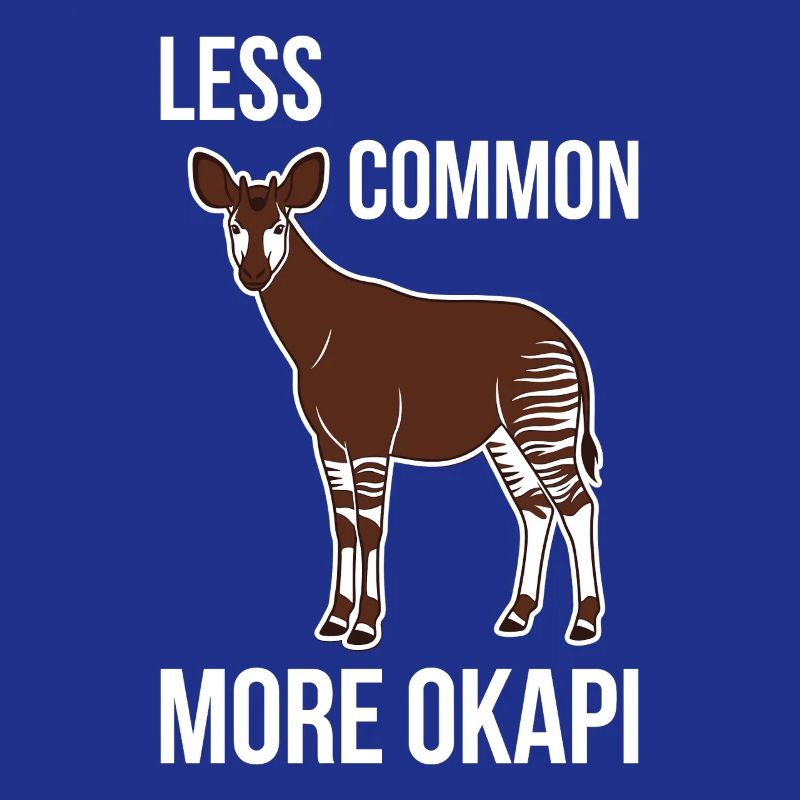 Okapi-liebhaber Okapi-tier Seltene Tierweltliebe