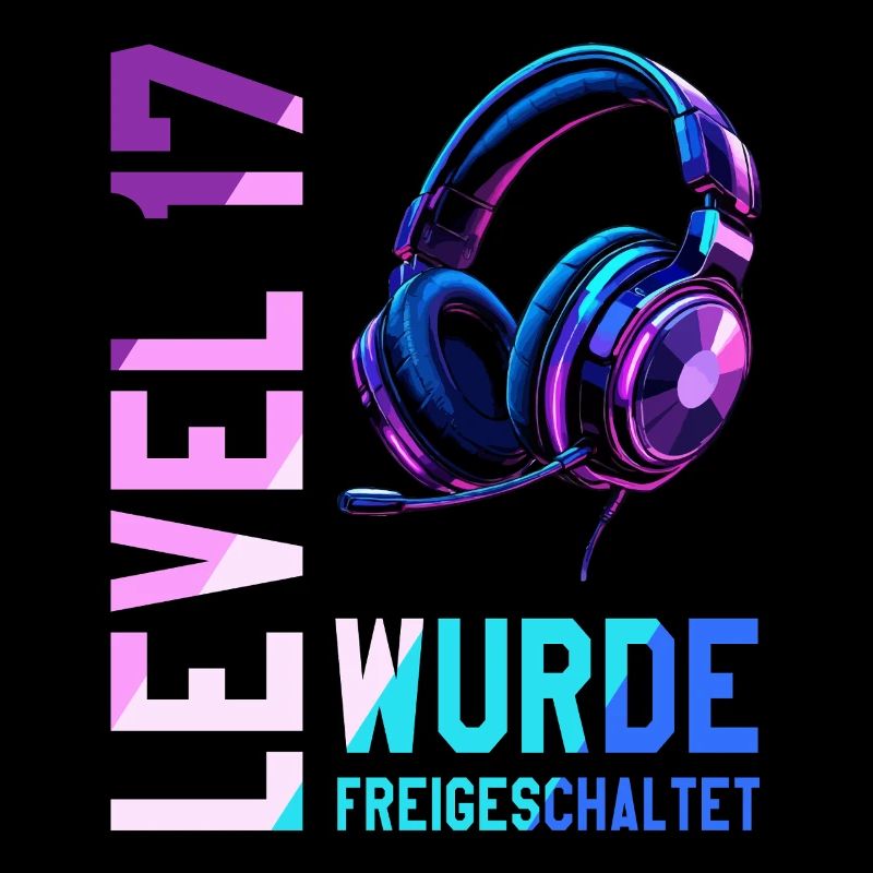 17. Geburtstag Junge Mädchen Teenager Level 17