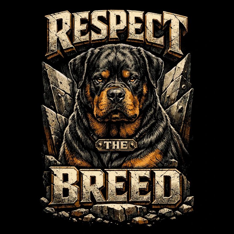 Rottweiler Hund Respect The Breed