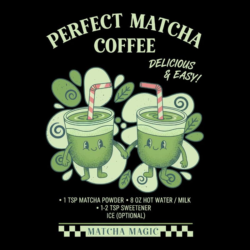 Perfekter Matcha-Kaffee Lecker und einfacher Matcha