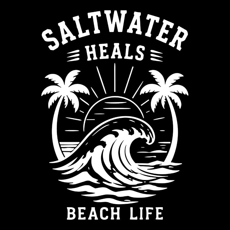 Saltwater Heals Beach Life Ocean Wave