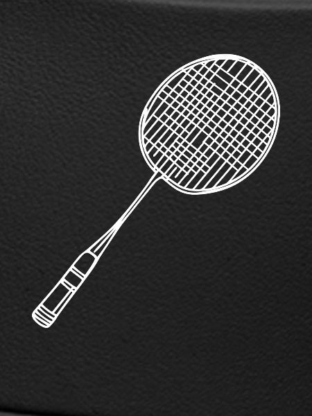 Badmintonschläger Zeichnung