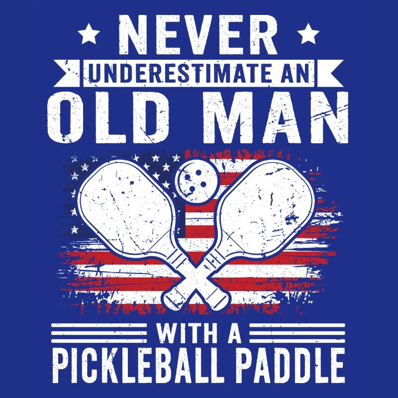 Never underestimate: Old man with pickleball