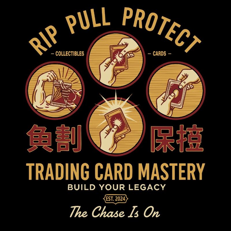Rip Pull Protect Trading Card Mastery Bau deine