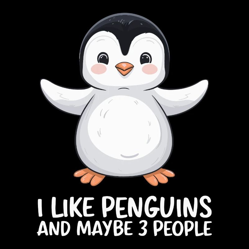 Pinguin Humor Spruch Ich Mag Pinguine