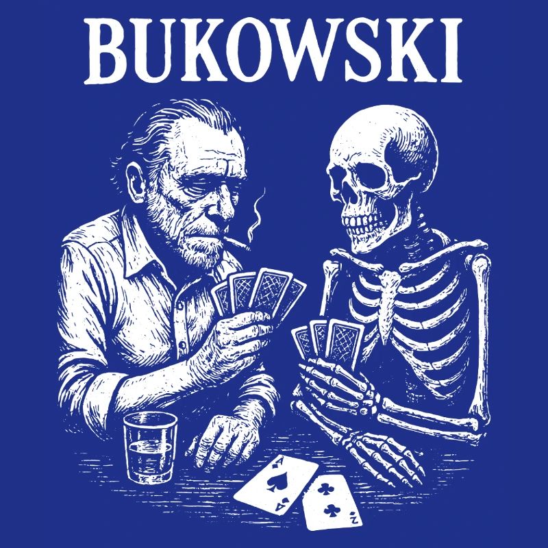Bukowski playing cards with Skeleton