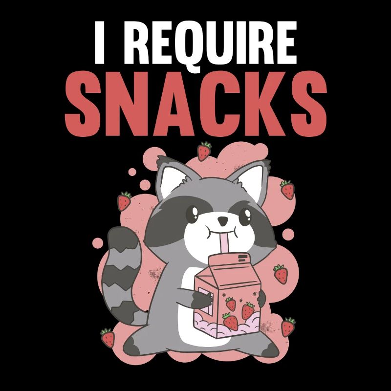 I Require Snacks Trash Panda Raccoon