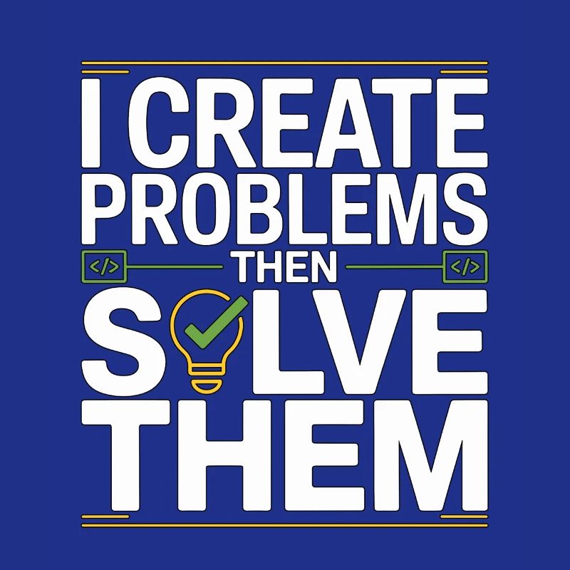 Game Developer I Create Problems Then Game Coder