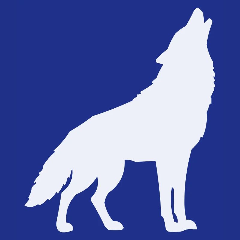 Wolf Silhouette Moonlight