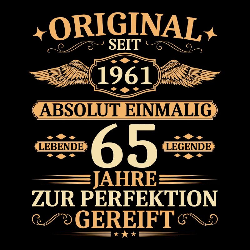 Original seit 1961 - Einmalig 65. Geburtstag