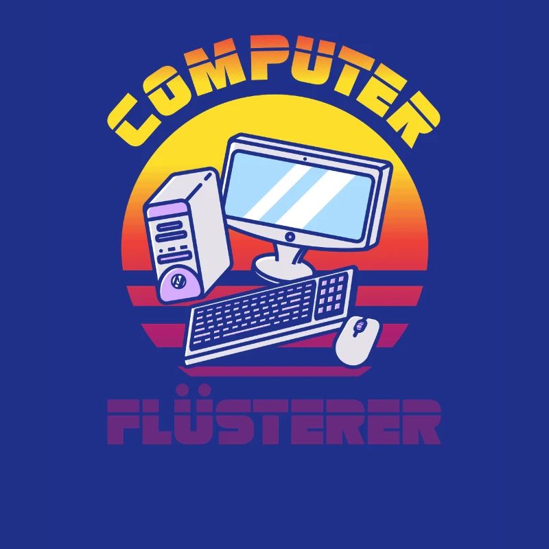 Computer Flüsterer Retro Pc Nerd It Admin Gamer