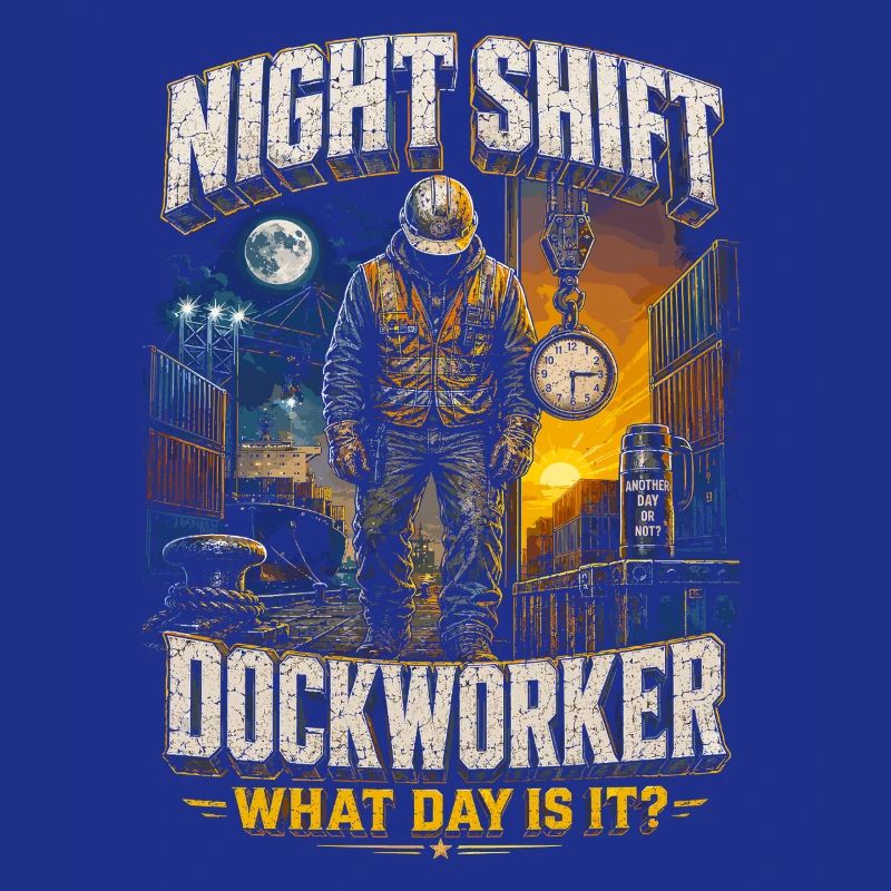 Hafenarbeiter Night Shift Dockworker