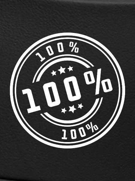 100% Prozent Stempel