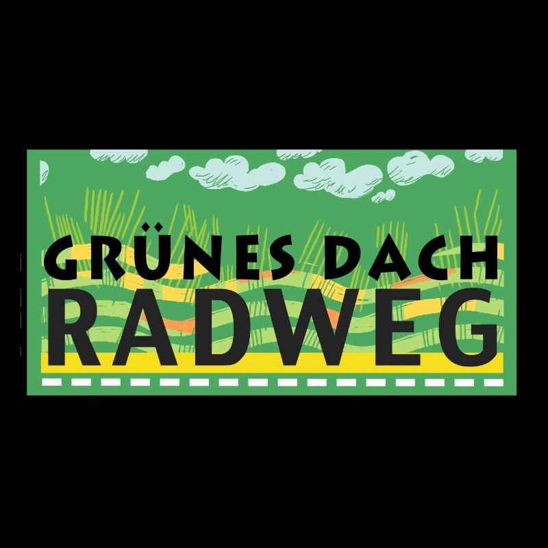 Grünes Dach Radweg