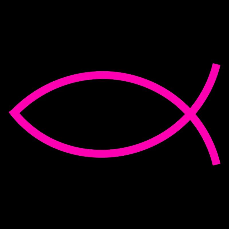 Jésus poisson rose ichthys poisson poisson poisson