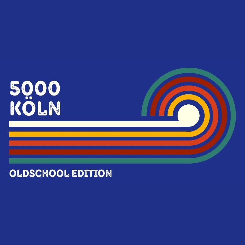 Cologne Retro Shirt Oldschool 5000 Zip Code Souvenir
