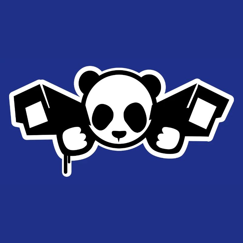 Panda de surveillance – Style graphique urbain