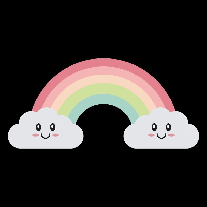 Regenbogenwolken