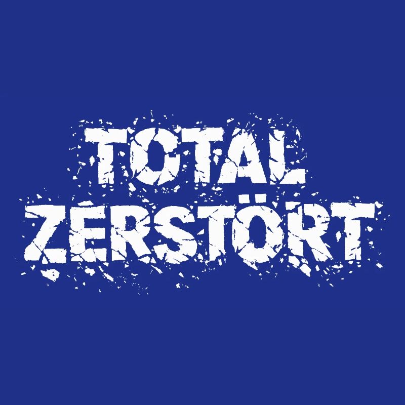 Totalement détruit - Déclaration de conception grunge