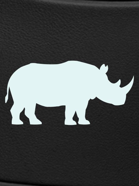 Pastell Rhino Silhouette