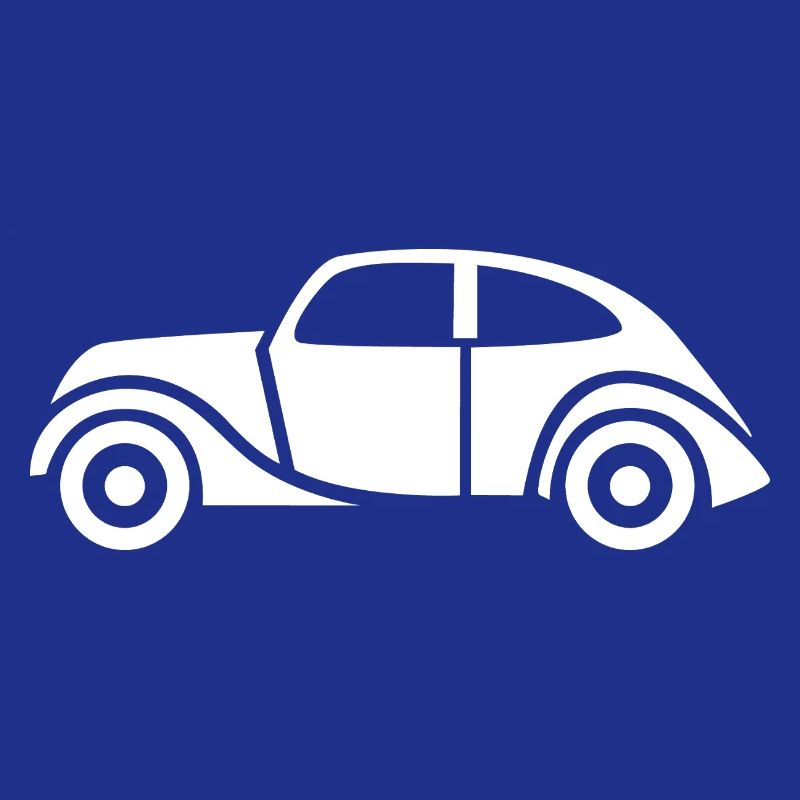 Oldtimer Symbol - Auto Klassiker Comic