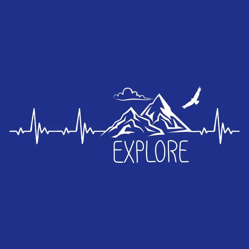 Explore Mountain Mountain Heartbeat Frequency Pulse ECG