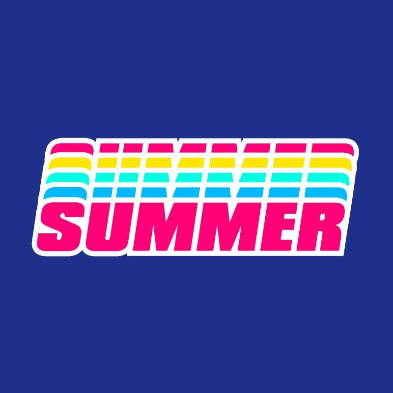 Retro Summer | 80s Style Rainbow 