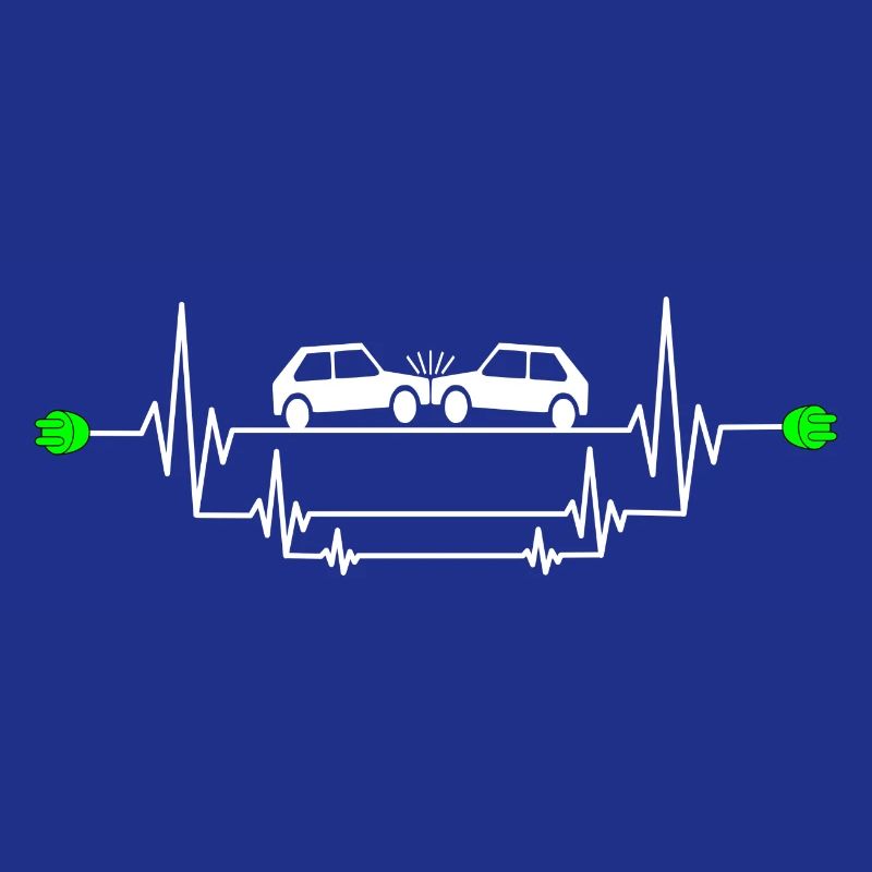 Dangerous e-car accident