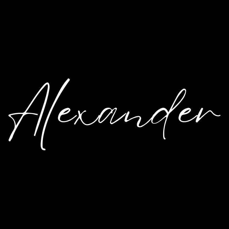 Alexander Name T-Shirt Geschenk Männer