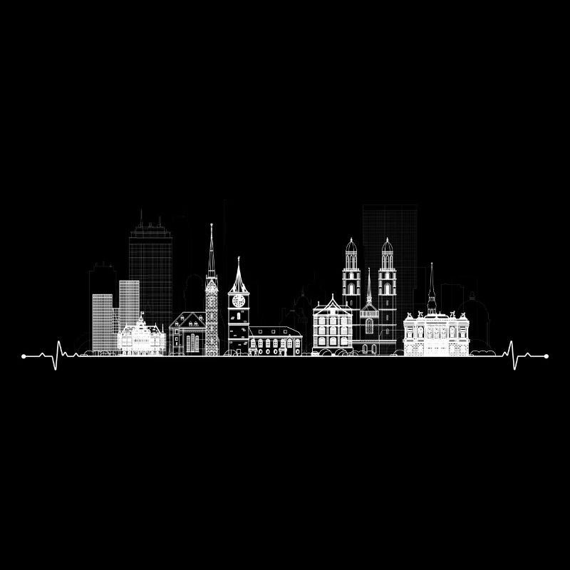 Skyline Pulse Cityscape Tee