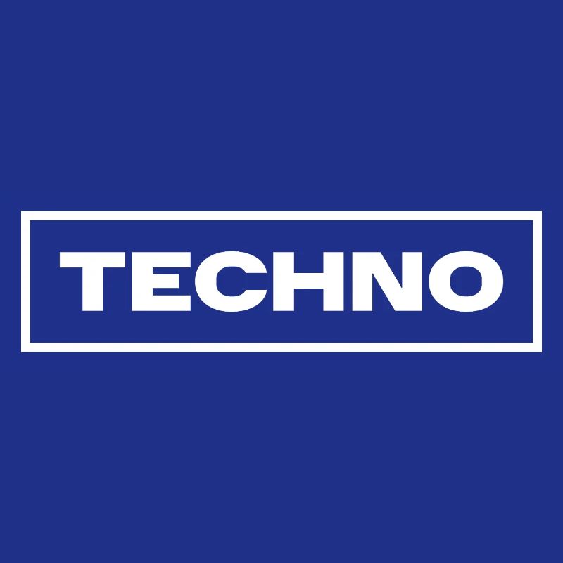 Techno music logo design