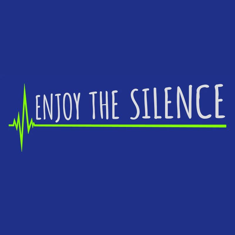 Enjoy The Silence Spruch Ruhe Stille Introvertiert