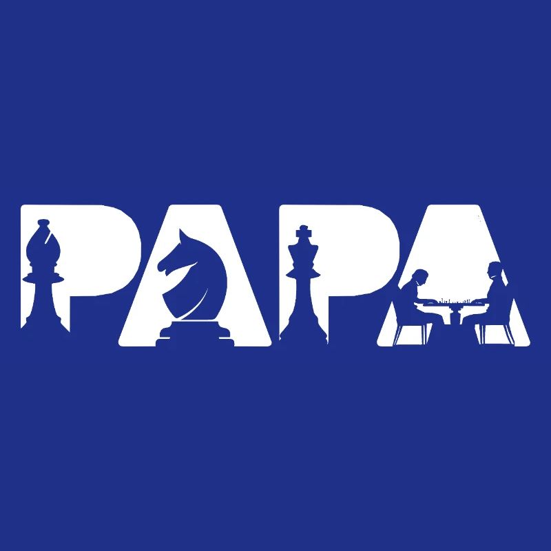 Papa Chess Player Board Game Dad Chess Dad
