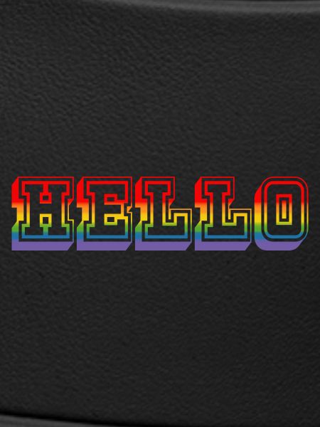 LGBTQI HELLO rainbow tshirt