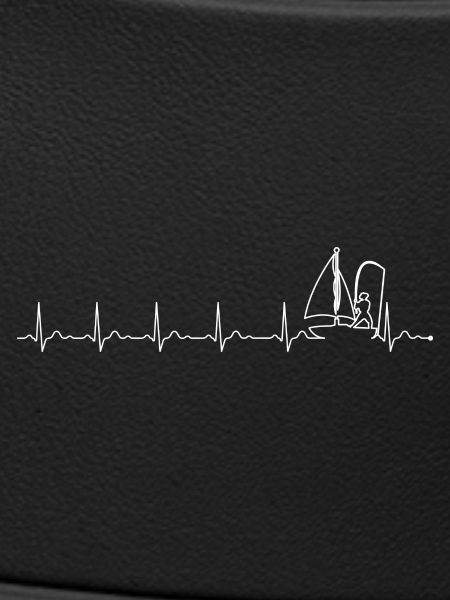Segelboot auf ECG Wave