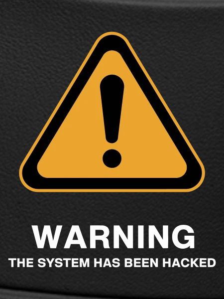 Hacked System Warning Icon