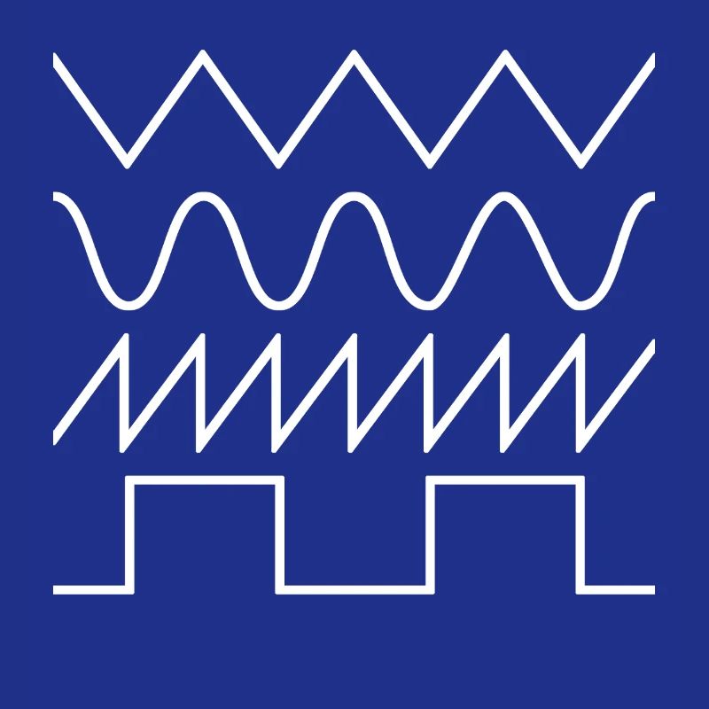 Synthesizer Waveforms (white font) #2