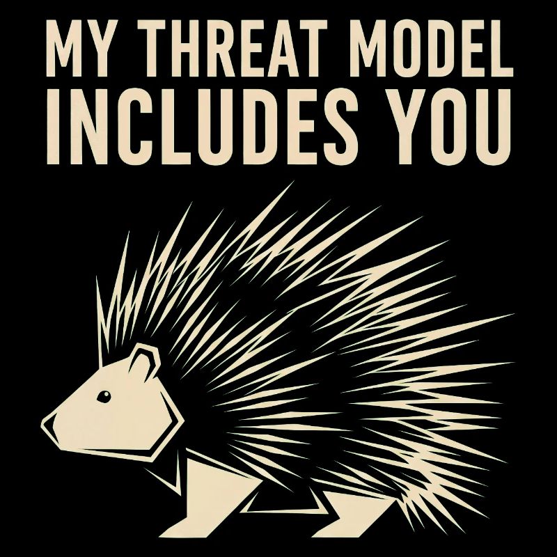 My Threat Model Includes You – Stachelschwein