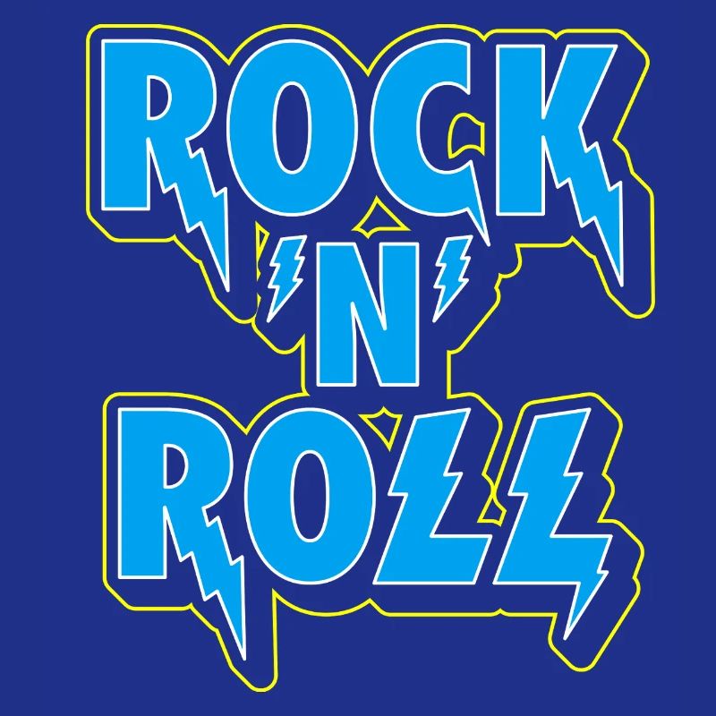 Logo typographique 3D Rock 'N' Roll