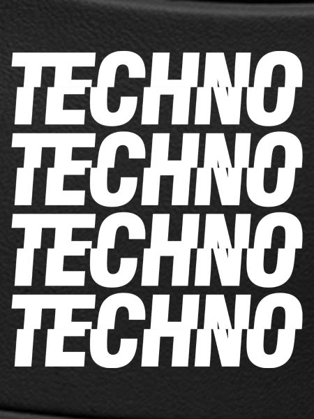 Techno music logo