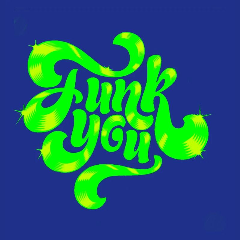 Conception de texte punk néon vert