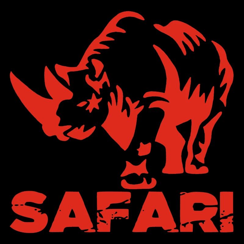 Safari and red rhino