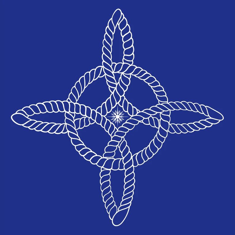 Hexenknoten mit Stern