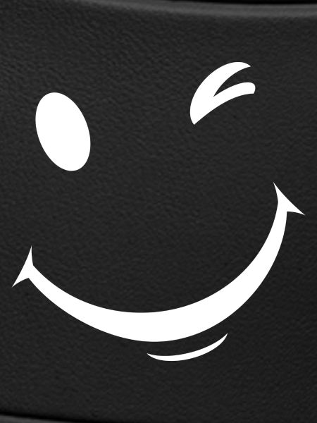 White wink expression