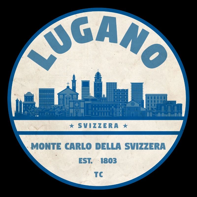 Lugano Skyline Badge